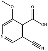 3-Cyano-5-methoxyisonicotinic acid Struktur