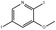 2,5-ジヨード-3-メトキシピリジン 化学構造式