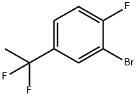 2-Bromo-4-(1,1-difluoroethyl)-1-fluorobenzene Structure