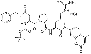 BOC-ASP(OBZL)-PRO-ARG-AMC HCL Structure