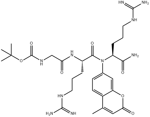 BOC-GLY-ARG-ARG-AMC, 113866-14-1, 结构式