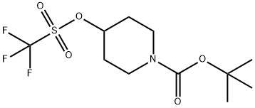 tert-butyl 4-(trifluoromethylsulfonyloxy)piperidine-1-carboxylate Structure