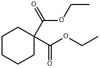 1,1-シクロヘキサンジカルボン酸 ジエチル 化学構造式