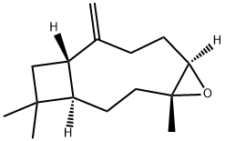 (1R,4R,6R,10S)-4,12,12-トリメチル-9-メチレン-5-オキサトリシクロ[8.2.0.04,6]ドデカン 化学構造式
