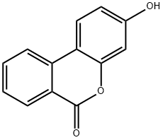 3-ヒドロキシ-6H-ジベンゾ[b,d]ピラン-6-オン 化学構造式