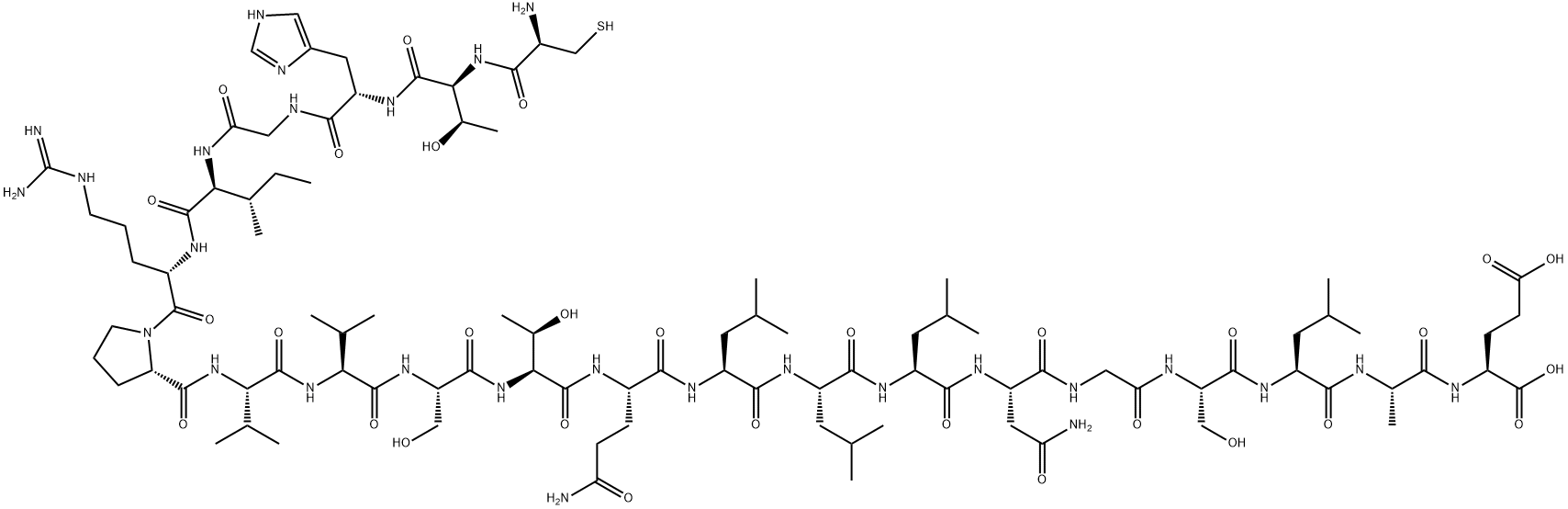 HIV (GP120) FRAGMENT (254-274) 化学構造式