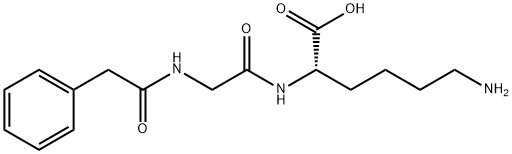 N-PHENYLACETYL-GLY-LYS Structure