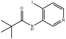 N-(4-ヨード-ピリジン-3-イル)-2,2-ジメチル-プロピオンアミド 化学構造式
