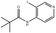 N-(3-ヨード-ピリジン-4-イル)-2,2-ジメチル-プロピオンアミド 化学構造式