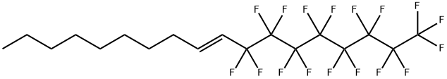 1,1,1,2,2,3,3,4,4,5,5,6,6,7,7,8,8-heptadecafluoro-9-octadecene Structure