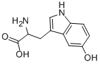 5-ヒドロキシ-DL-トリプファン 化学構造式