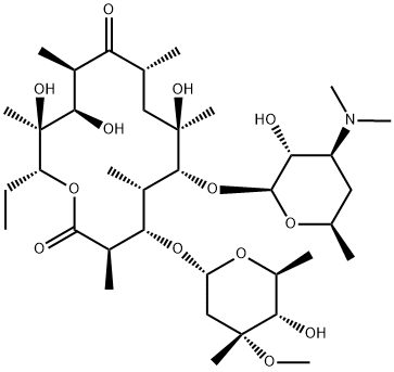 红霉素, 114-07-8, 结构式