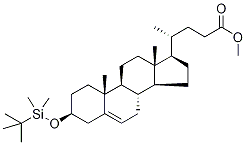 (3β)-3-(tert-ButyldiMethylsilyl)oxy-chol-5-en-24-oic Acid Methyl Ester Structure