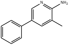 2-amino-3-methyl-5-phenylpyridine Struktur
