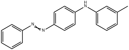 N-(3-メチルフェニル)-N-[4-(フェニルアゾ)フェニル]アミン 化学構造式