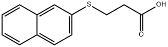 3-(2-萘硫)丙酸,1141-45-3,结构式