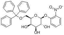 2-ニトロフェニル6-O-トリチル-β-D-ガラクトピラノシド 化学構造式
