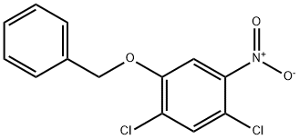 Benzene, 1,5-dichloro-2-nitro-4-(phenylmethoxy)- Structure