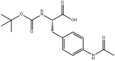 BOC-PHE(4-NHAC)-OH Struktur