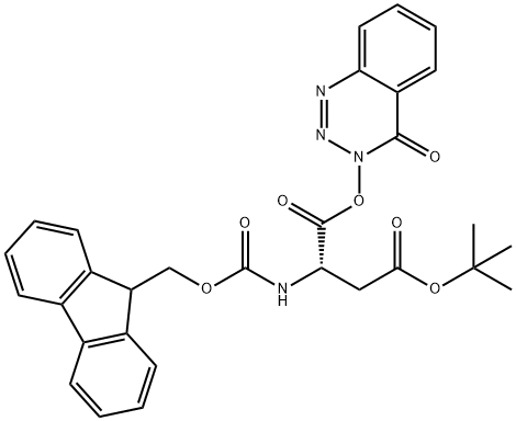 Fmoc-Asp(OBut)-ODhbt,114119-84-5,结构式
