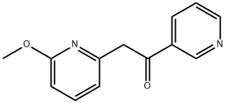 2-(6-methoxypyridin-2-yl)-1-(pyridin-3-yl)ethanone Struktur