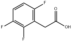 2,3,6-トリフルオロフェニル酢酸 化学構造式