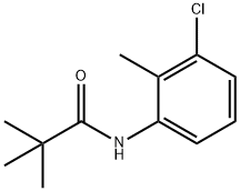 N-(3-CHLORO-2-METHYL-PHENYL)-2,2-DIMETHYL-PROPIONAMIDE Struktur
