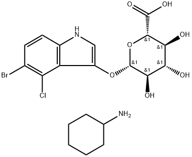 114162-64-0 5-溴-4-氯-3-吲哚基-BETA-D-葡糖苷酸环己胺盐