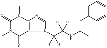 Fenethylline-d4 Hydrochloride Struktur