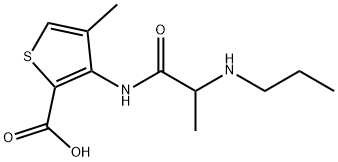 4-METHYL-3-[[1-OXO-2-(PROPYLAMINO)PROPYL]AMINO]-2-THIOPHENECARBOXYLIC ACID|阿替卡因相关物质B