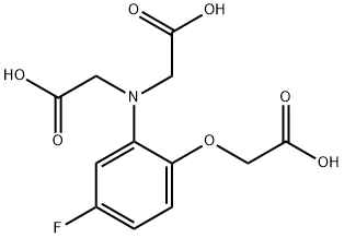 5-fluoro-2-aminophenol-N,N,O-triacetate Struktur