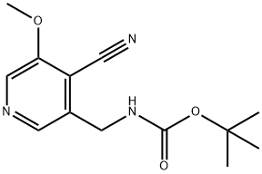 tert-Butyl (4-cyano-5-methoxypyridin-3-yl)-methylcarbamate Structure