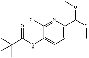 N-(2-Chloro-6-(dimethoxymethyl)pyridin-3-yl)-pivalamide Structure