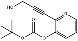 tert-Butyl 2-(3-hydroxyprop-1-ynyl)pyridin-3-yl-carbonate Structure