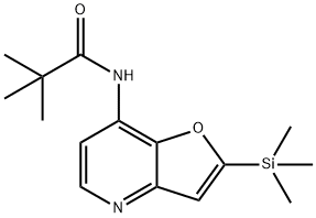 N-(2-(TRIMETHYLSILYL)FURO[3,2-B]PYRIDIN-7-YL)-PIVALAMIDE, 1142192-62-8, 结构式