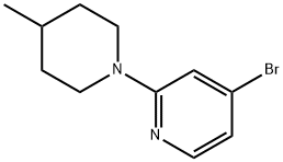 4-Bromo-2-(4-methylpiperidino)pyridine Struktur