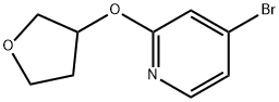 4-BroMo-2-(tetrahydrofuran-3-yloxy)pyridine Structure