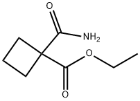 ethyl 1-(aminocarbonyl)cyclobutanecarboxylate Struktur