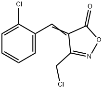 (4E)-4-(2-chlorobenzylidene)-3-(chloromethyl)isoxazol-5(4H)-one Struktur