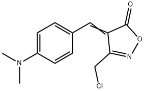 (4E)-3-(chloromethyl)-4-[4-(dimethylamino)benzylidene]isoxazol-5(4H)-one Structure