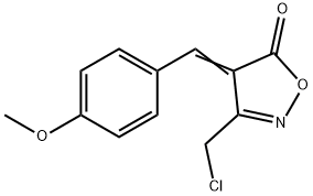 (4E)-3-(chloromethyl)-4-(4-methoxybenzylidene)isoxazol-5(4H)-one Struktur