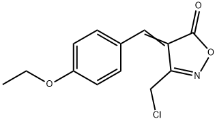 (4E)-3-(chloromethyl)-4-(4-ethoxybenzylidene)isoxazol-5(4H)-one Struktur
