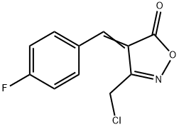 (4E)-3-(chloromethyl)-4-(4-fluorobenzylidene)isoxazol-5(4H)-one Struktur