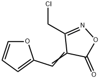 (4E)-3-(chloromethyl)-4-(2-furylmethylene)isoxazol-5(4H)-one Structure