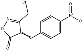 (4E)-3-(chloromethyl)-4-(4-nitrobenzylidene)isoxazol-5(4H)-one Structure