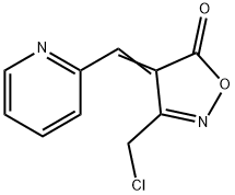 (4E)-3-(chloromethyl)-4-(pyridin-2-ylmethylene)isoxazol-5(4H)-one Structure
