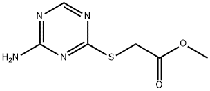 methyl [(4-amino-1,3,5-triazin-2-yl)thio]acetate Structure