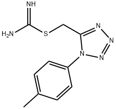 [1-(4-methylphenyl)-1H-tetrazol-5-yl]methyl imidothiocarbamate 化学構造式