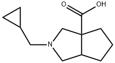 2-(cyclopropylmethyl)hexahydrocyclopenta[c]pyrrole-3a(1H)-carboxylic acid(SALTDATA: FREE) Struktur
