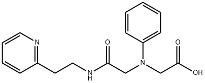 [{2-oxo-2-[(2-pyridin-2-ylethyl)amino]ethyl}(phenyl)amino]acetic acid Structure
